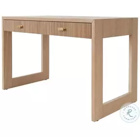 Larkin Natural Oak 2 Drawer Desk