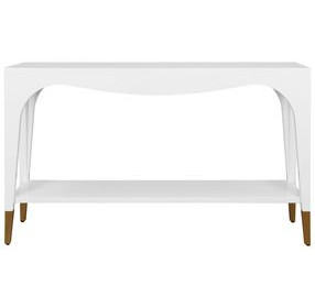 Laverne White Rectangular Console Table