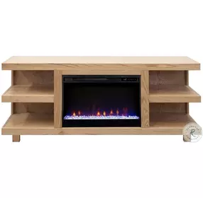 Laurel Canyon Natural 65" Fireplace TV Stand