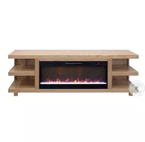 Laurel Canyon Natural 82" Fireplace TV Stand