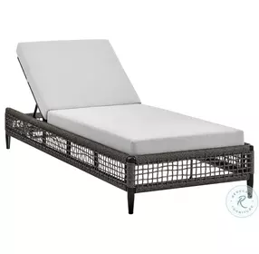 Alegria Gray Outdoor Patio Adjustable Lounge Chaise