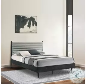 Artemio Black And Gray Platform Bedroom Set