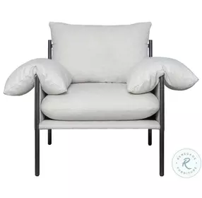 Bloom Soft Oat Performance Fabric Accent Chair