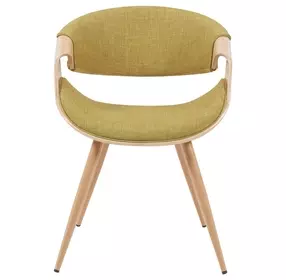 Butterfly Oak and Green Upholstered Dining Chair