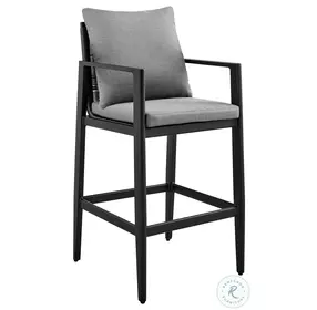 Cayman Gray Outdoor Patio Bar Stool
