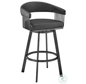Chelsea Black 26" Swivel Counter Height Stool