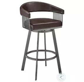 Chelsea Chocolate 26" Swivel Counter Height Stool