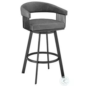 Chelsea Vintage Gray Swivel 30" Bar Stool