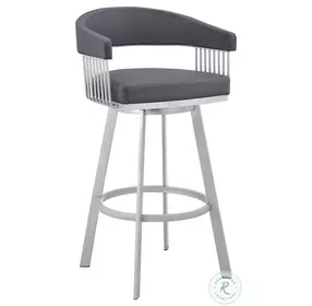 Chelsea Slate Gray 29" Swivel Bar Stool