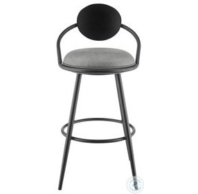 Carnation Vintage Gray Swivel Counter Height Stool