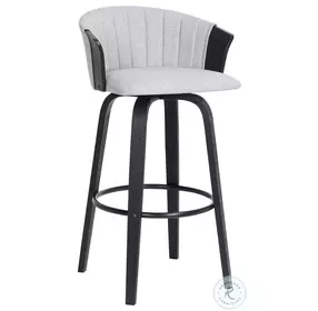 Diana Light Gray 26" Swivel Counter Height Stool