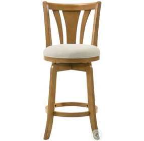 Elle Ivory Swivel Counter Height Stool