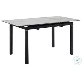Giana Black And Gray Extendable Dining Table