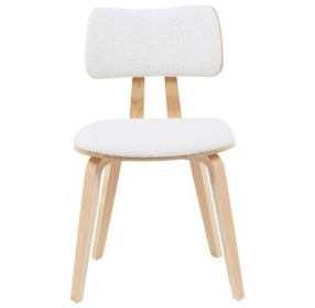 Jaguar Oak and White Upholstered Dining Chair