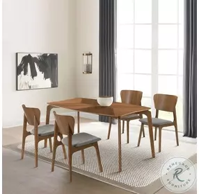 Kalia Walnut Dining Room Set