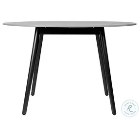 Kylie Black Eucalyptus Outdoor 47" Round Dining Table