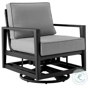 Cayman Dark Gray Outdoor Swivel Glider Chair