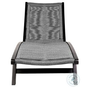 Odette Dark Eucalyptus and Gray Rope 72" Outdoor Chaise Lounge Chair