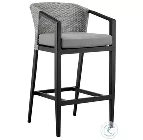 Palma Gray Outdoor Patio Bar Stool