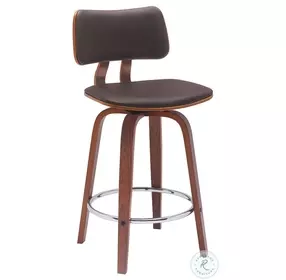 Pico Brown 26" Swivel Counter Height Stool