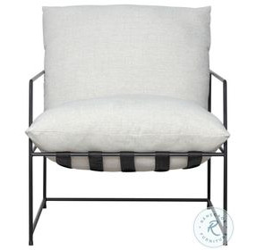 Rogan Soft Oat Performance Fabric Accent Chair