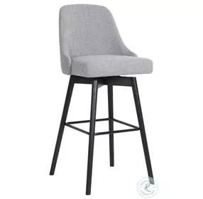 Sicily Light Gray Swivel 30" Bar Stool