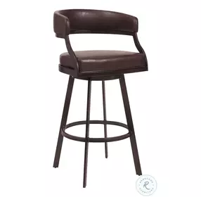 Dione Auburn Bay And Ford Brown Faux Leather 30" Bar Stool