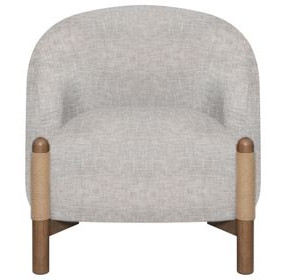 Stormy Butter Cream Upholstered Accent Chair