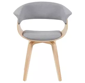 Summer Oak and Gray Upholstered Dining Chair