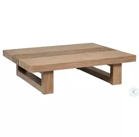 Vivid Brown Outdoor Patio Coffee Table