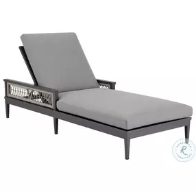Zella Earl Gray Outdoor Patio Lounge Chaise