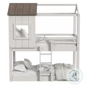 Lodge Cookies and Cream Complete Loft Bunk Bed