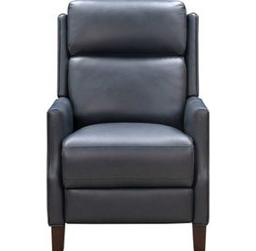Ledger Santa Fe Ocean Leather Power Recliner with Power Headrest and USB Charging