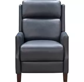 Ledger Santa Fe Ocean Leather Power Recliner with Power Headrest and USB Charging