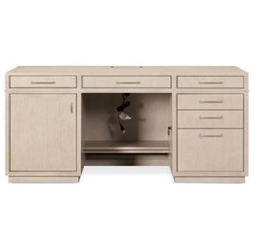 Marlowe Polished Limestone 60" Credenza Desk