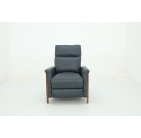 Lewiston Santa Fe Ocean Leather Push Thru The Arms Recliner
