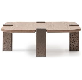 Bristol Point Saddle Brown Square Tall Cocktail Table