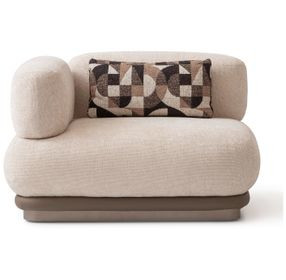 Bristol Point Fawn LAF Chair with Pillow