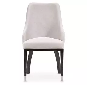 Carmela Charcoal Sand and Zinc Dining Arm Chair