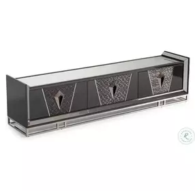 Monaco Elegance Glossy Charcoal Sand Media Cabinet