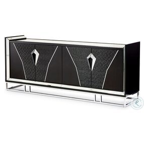 Monaco Elegance Glossy Charcoal Sand Console Table with 1 Drawer