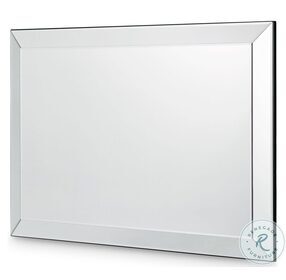 Monaco Elegance Glossy Charcoal Sand Rectangle Wall Mirror