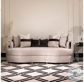 Monaco Elegance Zinc and Silver 85" Sofa