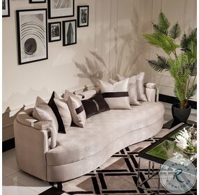 Monaco Elegance Zinc and Silver Mansion 102" Sofa