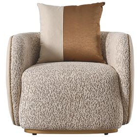 Gineverra Biscotti Upholstered Accent Chair with Pillow