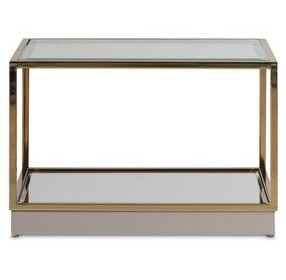 Summerlin Bright Gold Tall Cocktail Table Set of 2