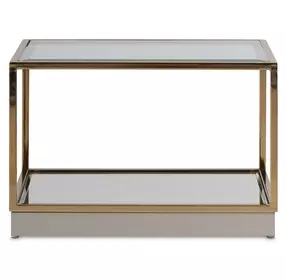 Savannah Breeze Bright Gold Tall Cocktail Table Set of 2