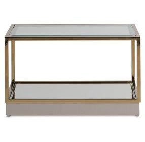 Summerlin Bright Gold Short Cocktail Table Set of 2