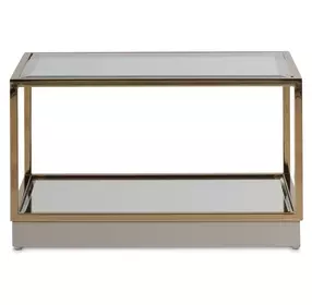 Savannah Breeze Bright Gold Short Cocktail Table Set of 2