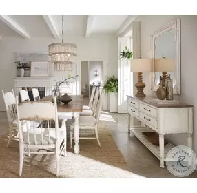 Americana Honey And Daisy Rectangular Extendable Dining Room Set